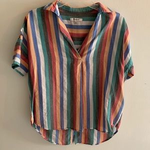 Madewell Courier Button Back Shirt
